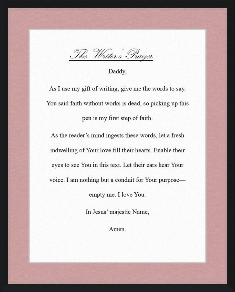 Writer's Prayer