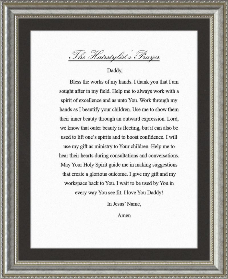 Hairstylist's Prayer