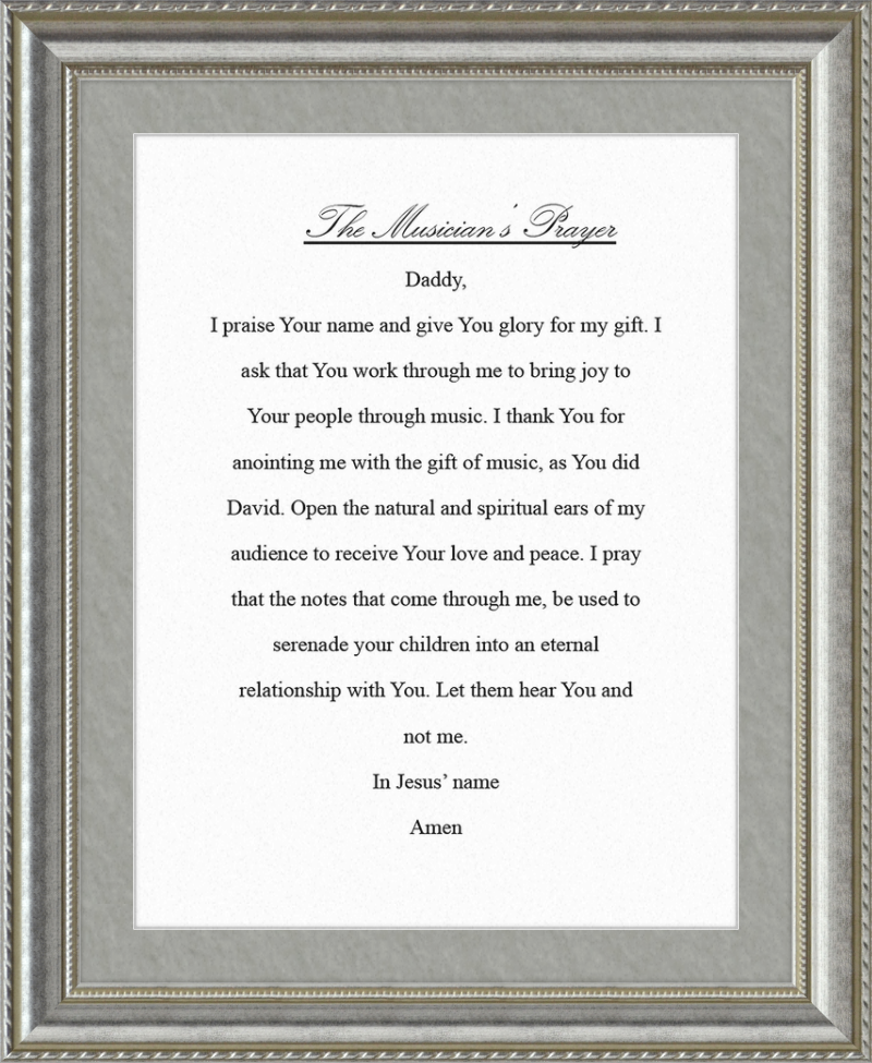 The Musician's Prayer