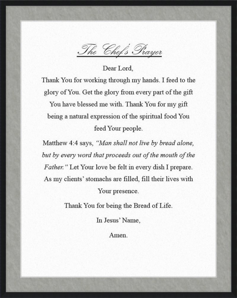 Chef's Prayer