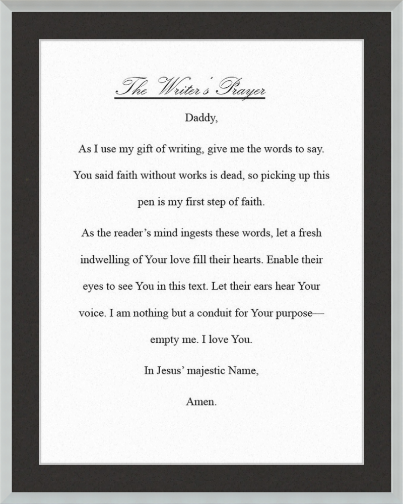 Writer's Prayer