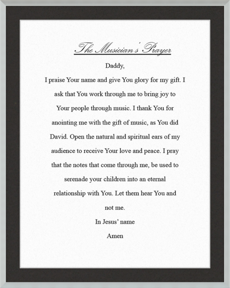 The Musician's Prayer