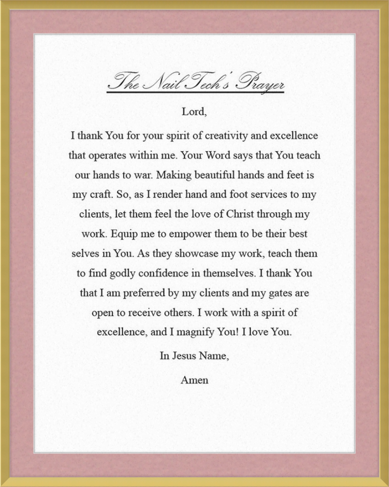 Nail Tech's Prayer