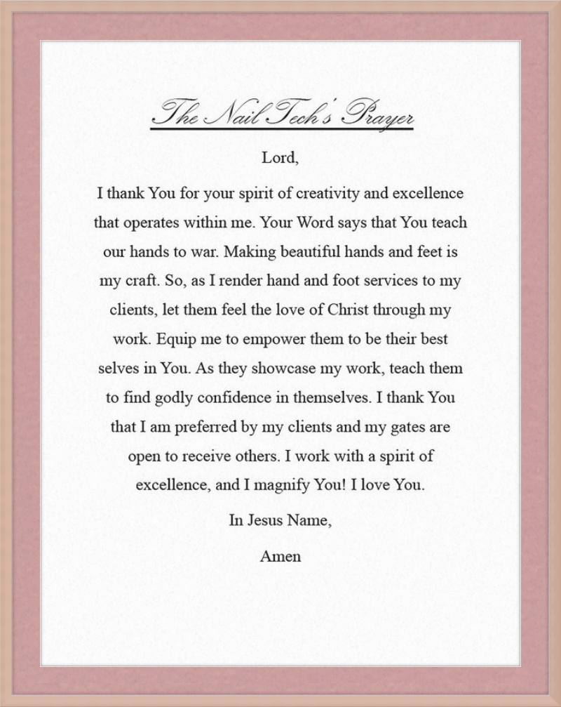 Nail Tech's Prayer