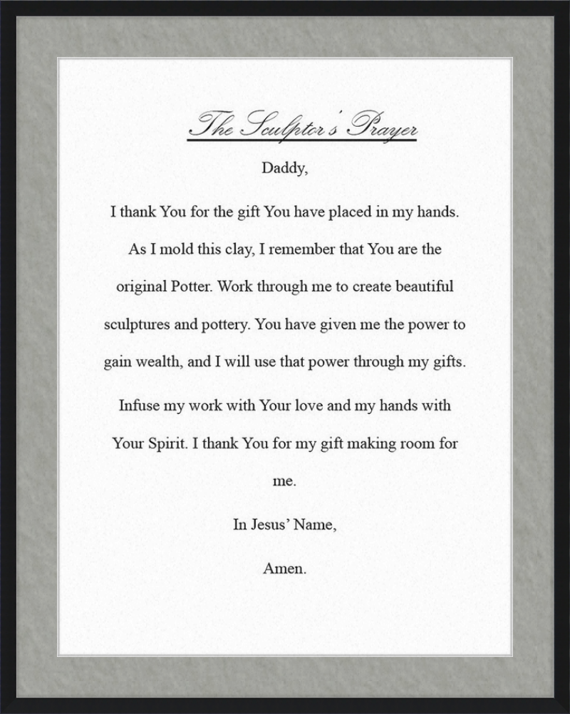Sculptor's Prayer