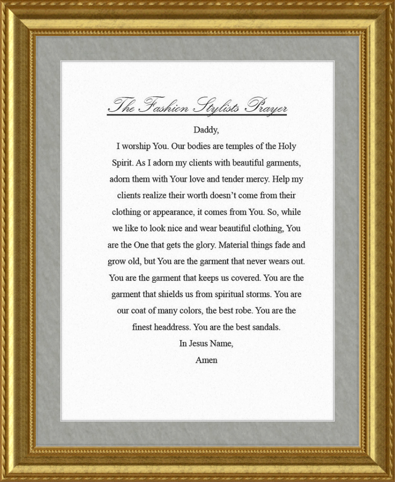 Fashion Stylist's Prayer