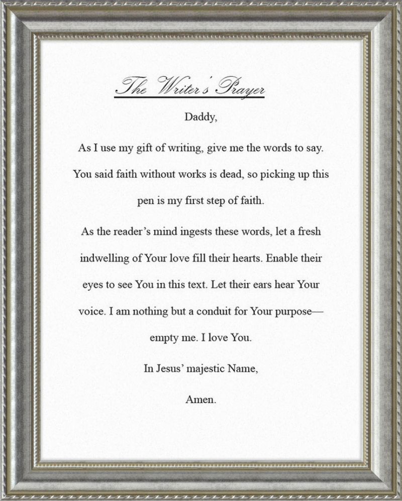 Writer's Prayer