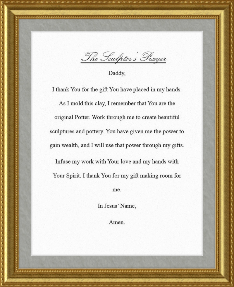 Sculptor's Prayer