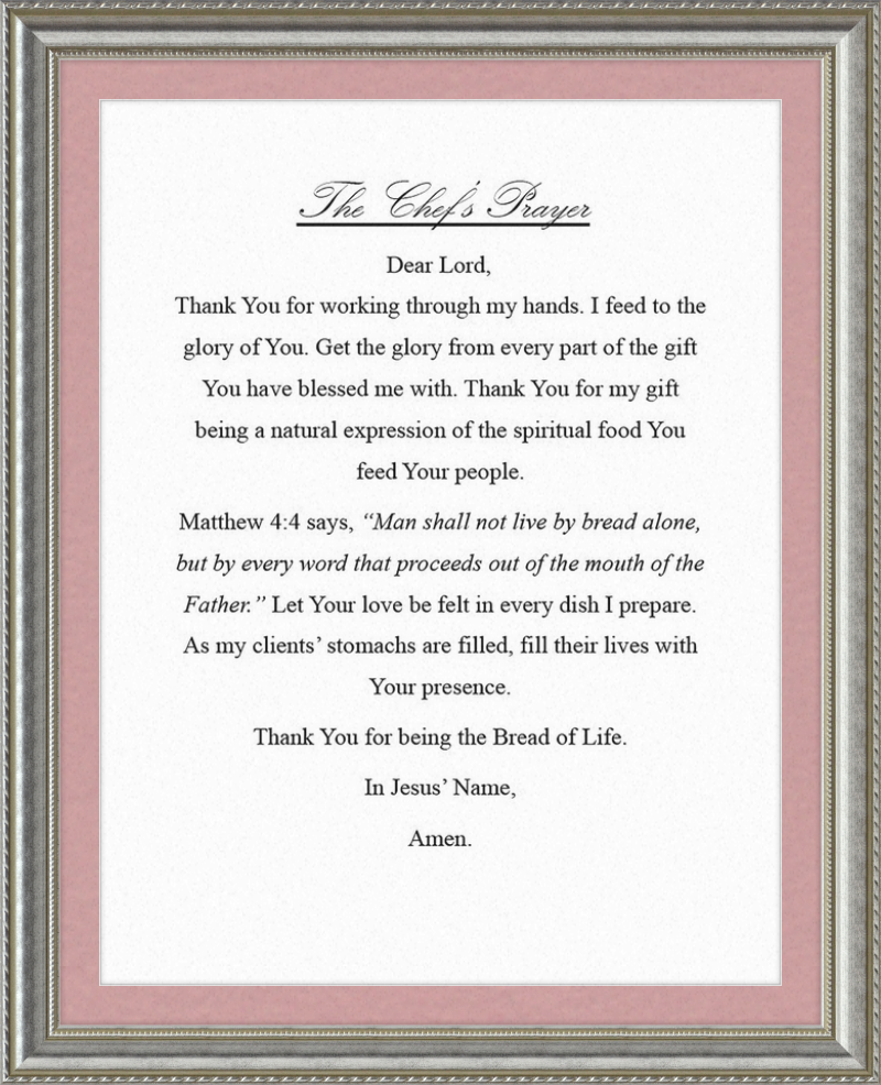 Chef's Prayer