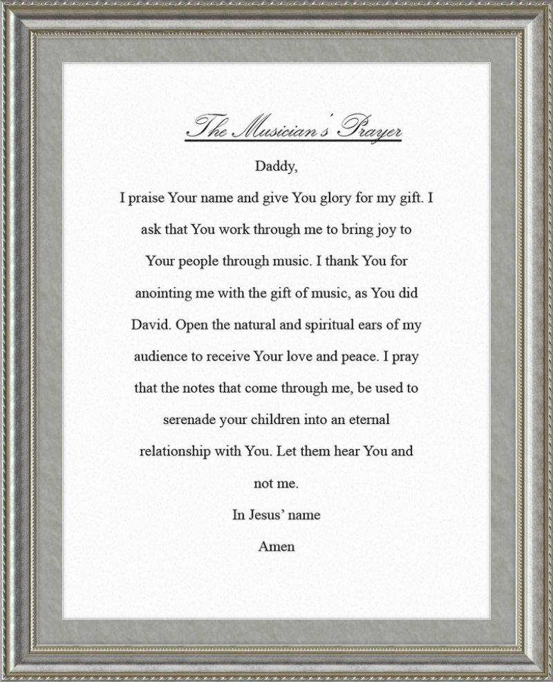 The Musician's Prayer