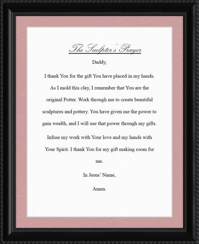 Sculptor's Prayer