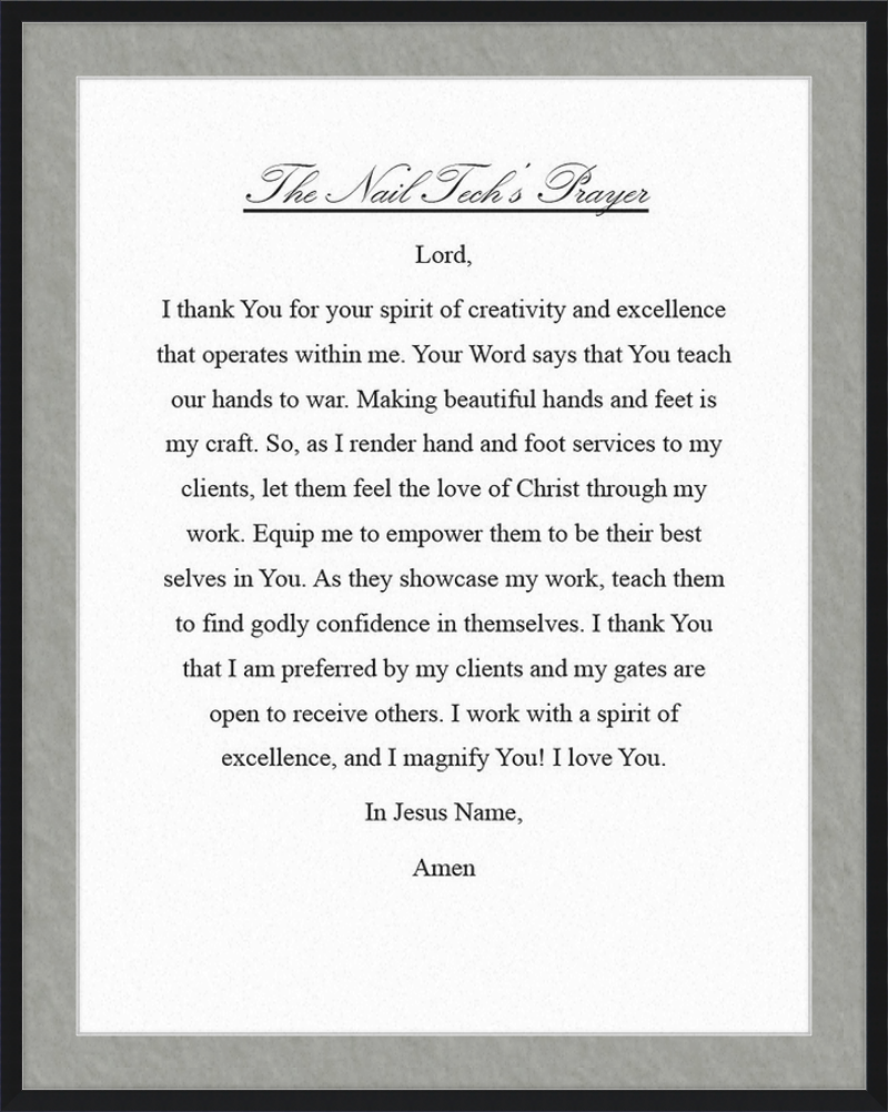 Nail Tech's Prayer