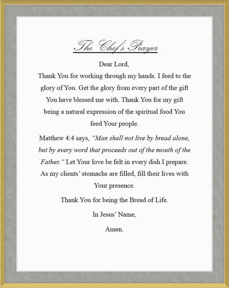 Chef's Prayer
