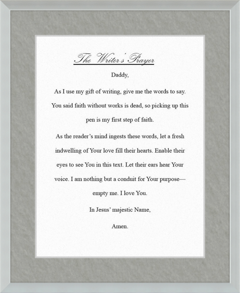 Writer's Prayer