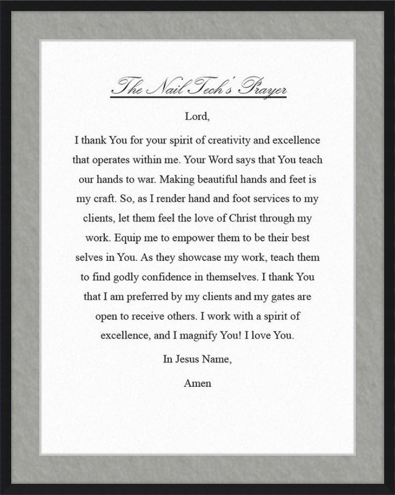 Nail Tech's Prayer