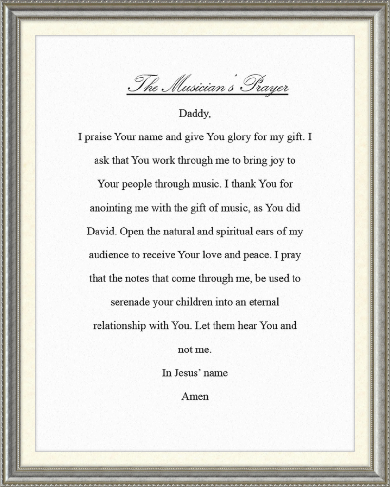 The Musician's Prayer