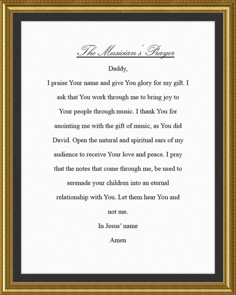 The Musician's Prayer