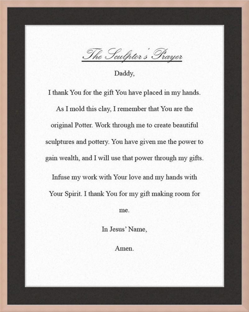 Sculptor's Prayer