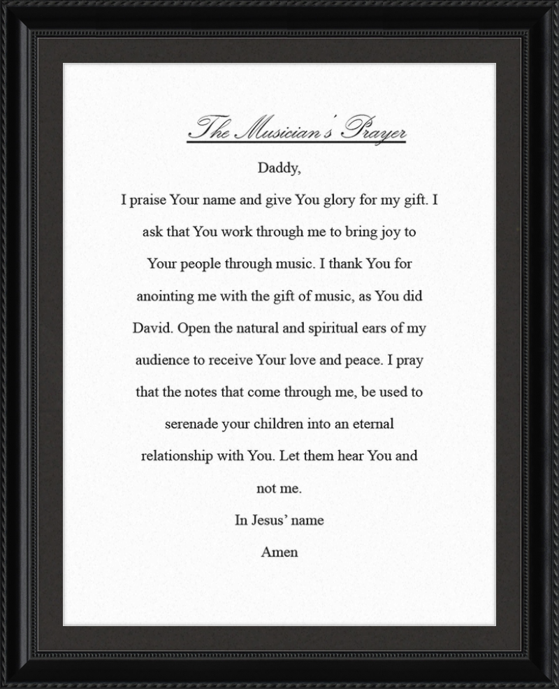 The Musician's Prayer