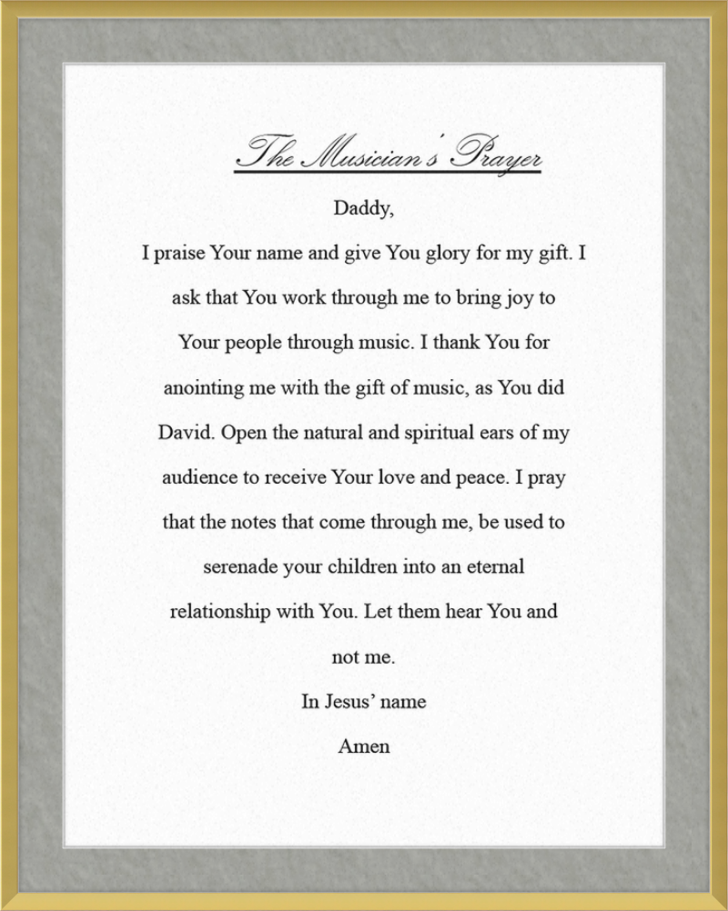The Musician's Prayer