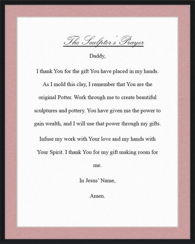 Sculptor's Prayer