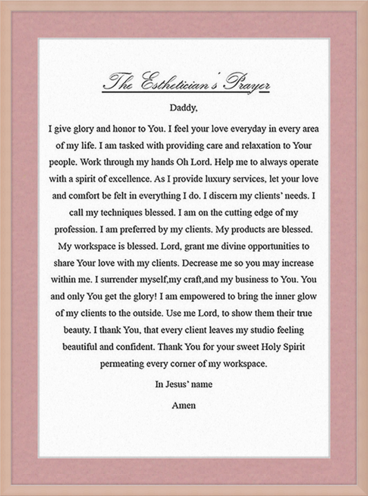 Estheticians Prayer