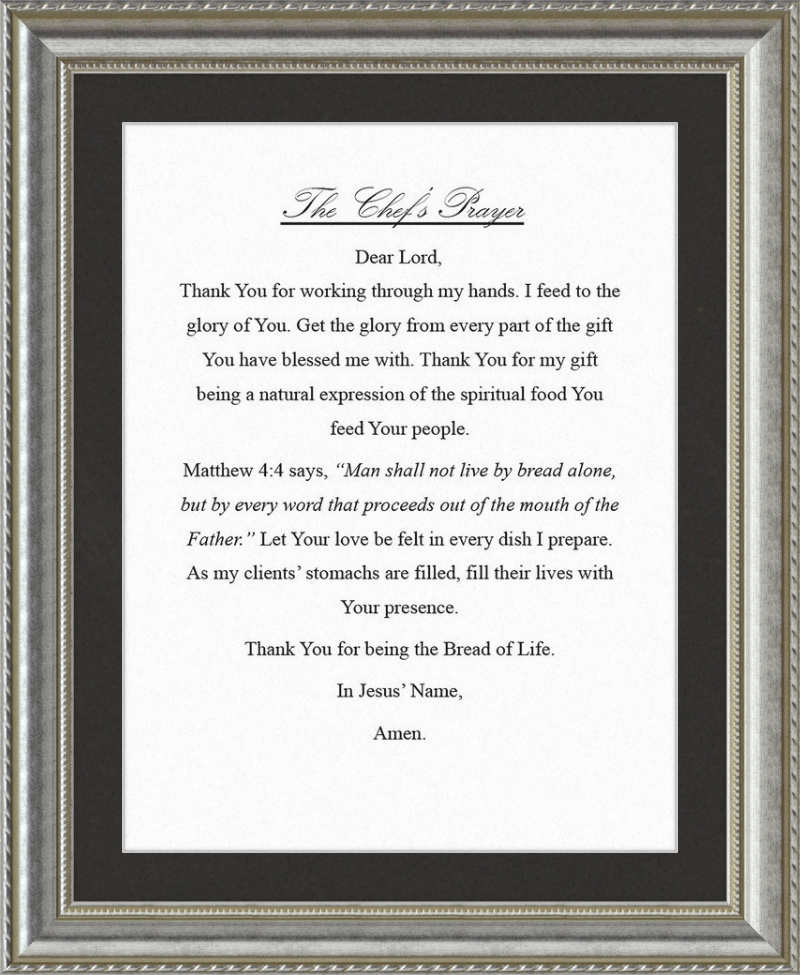 Chef's Prayer