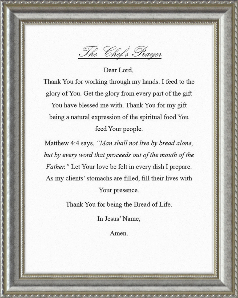 Chef's Prayer