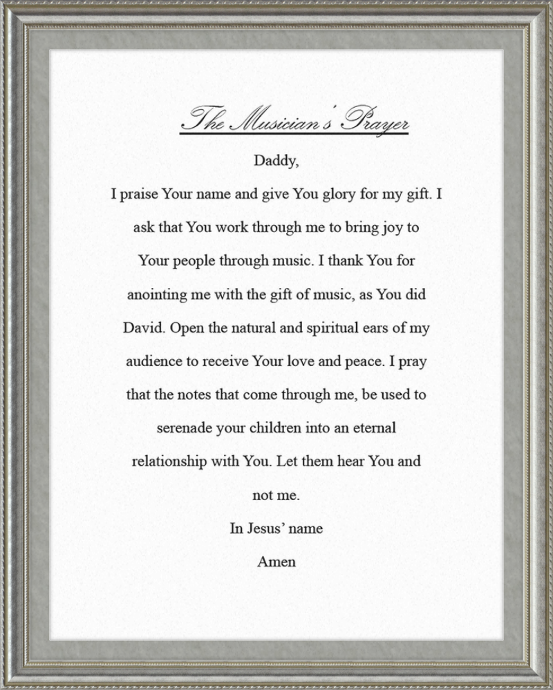 The Musician's Prayer