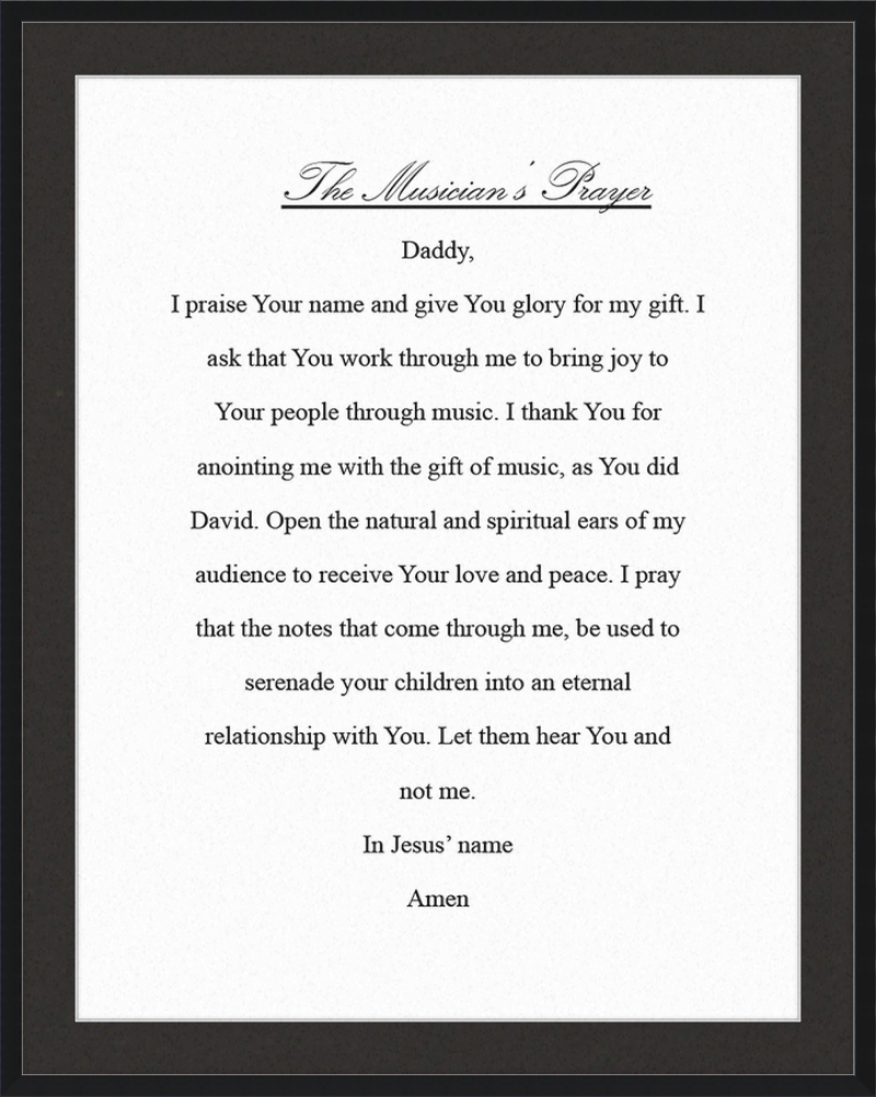 The Musician's Prayer