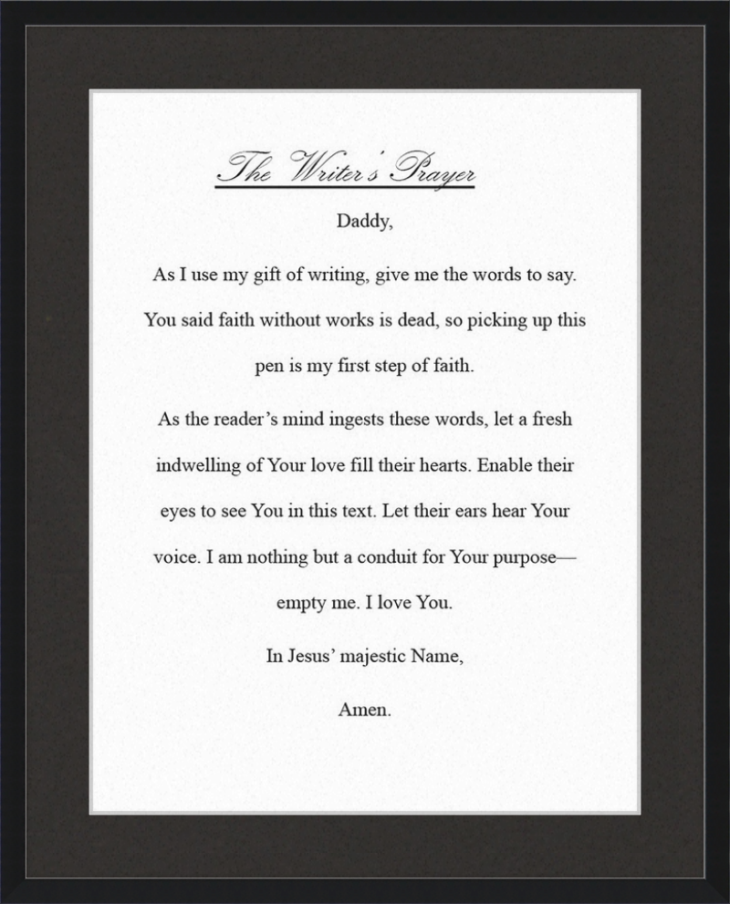 Writer's Prayer