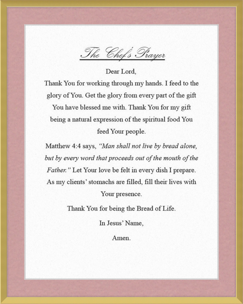 Chef's Prayer