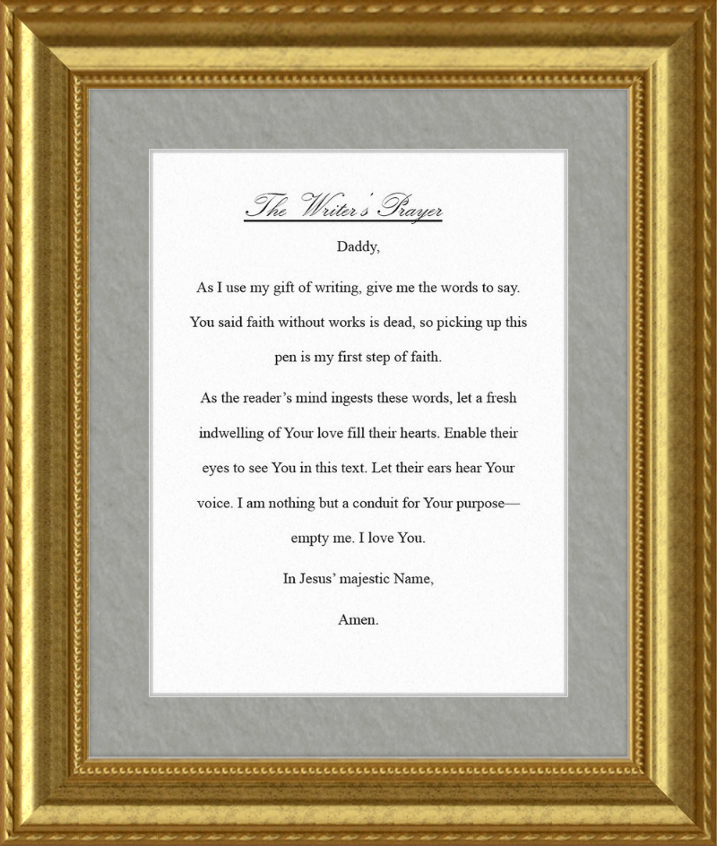 Writer's Prayer