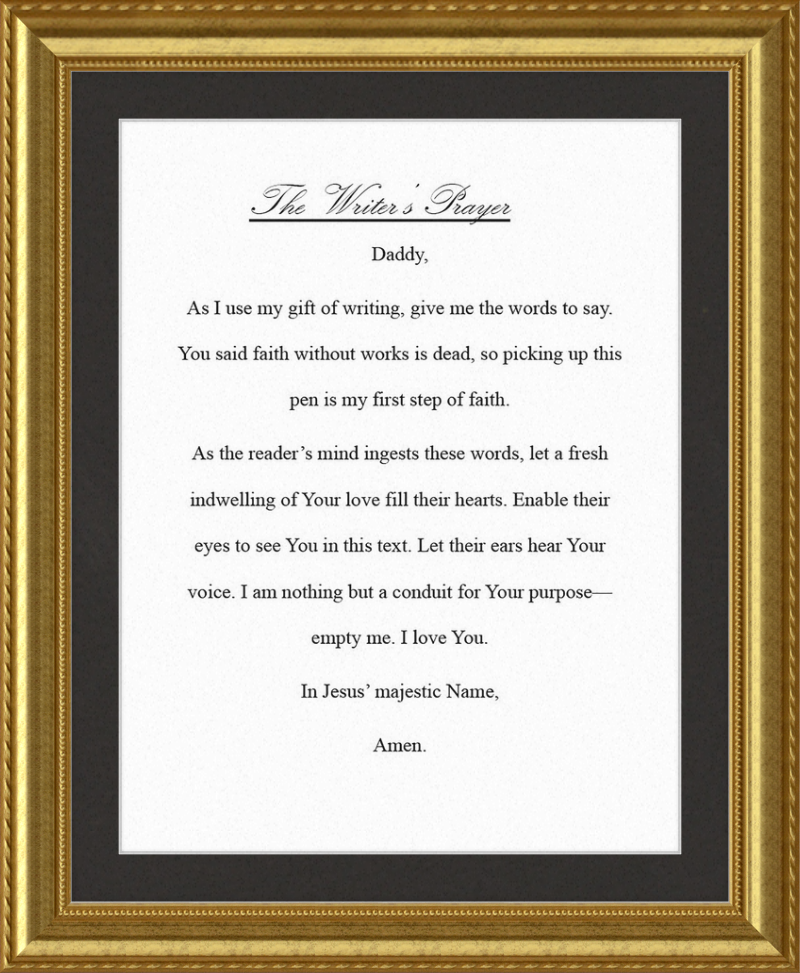 Writer's Prayer