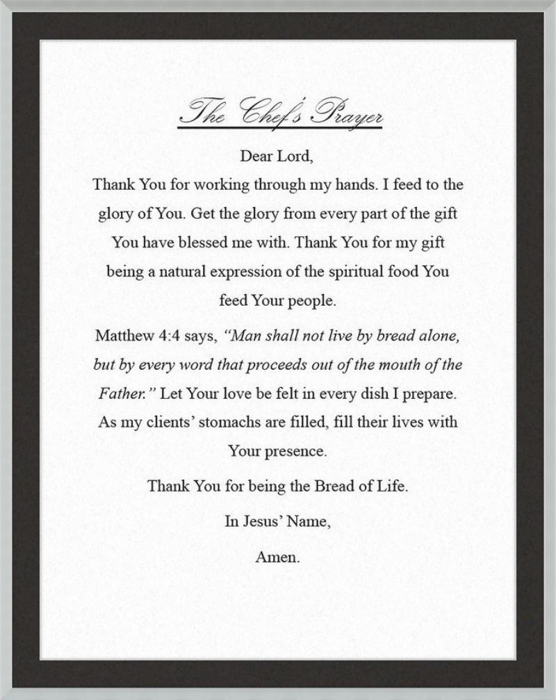 Chef's Prayer
