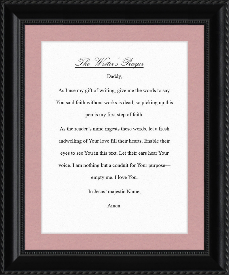 Writer's Prayer
