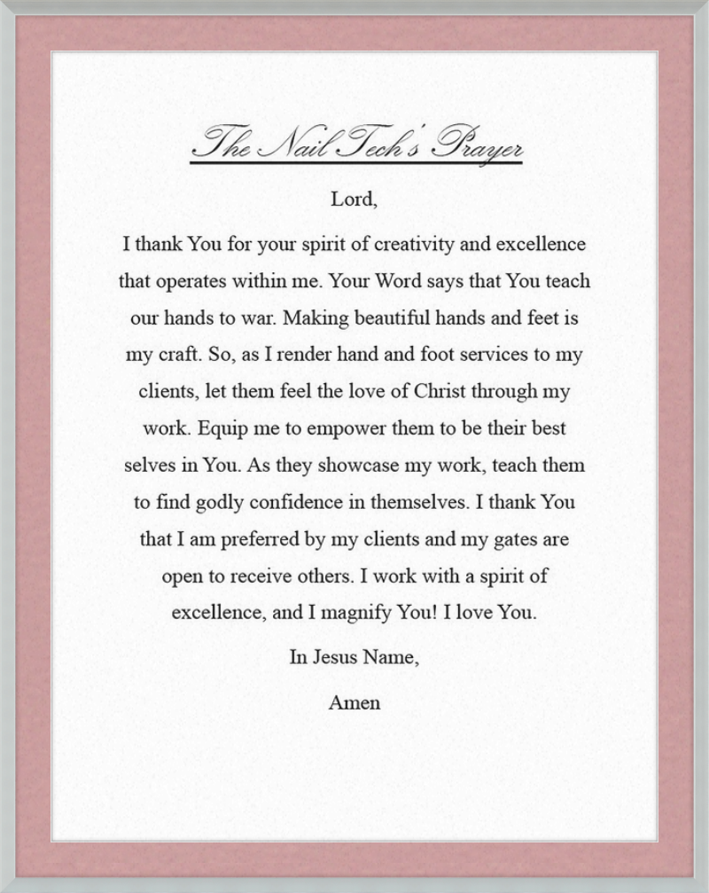 Nail Tech's Prayer