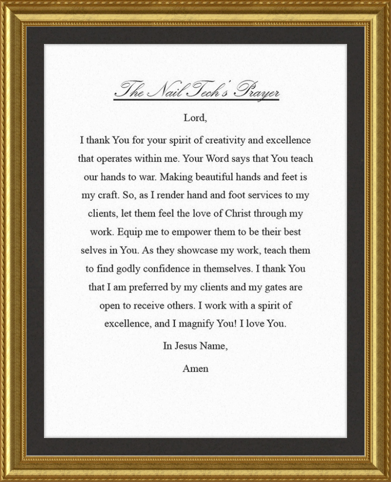 Nail Tech's Prayer