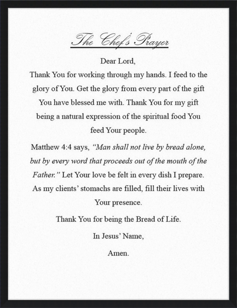 Chef's Prayer