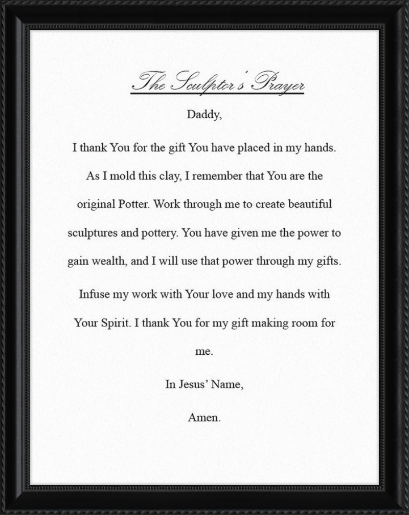 Sculptor's Prayer