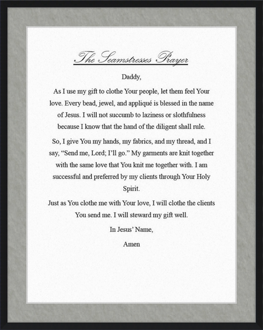 Seamstress' Prayer