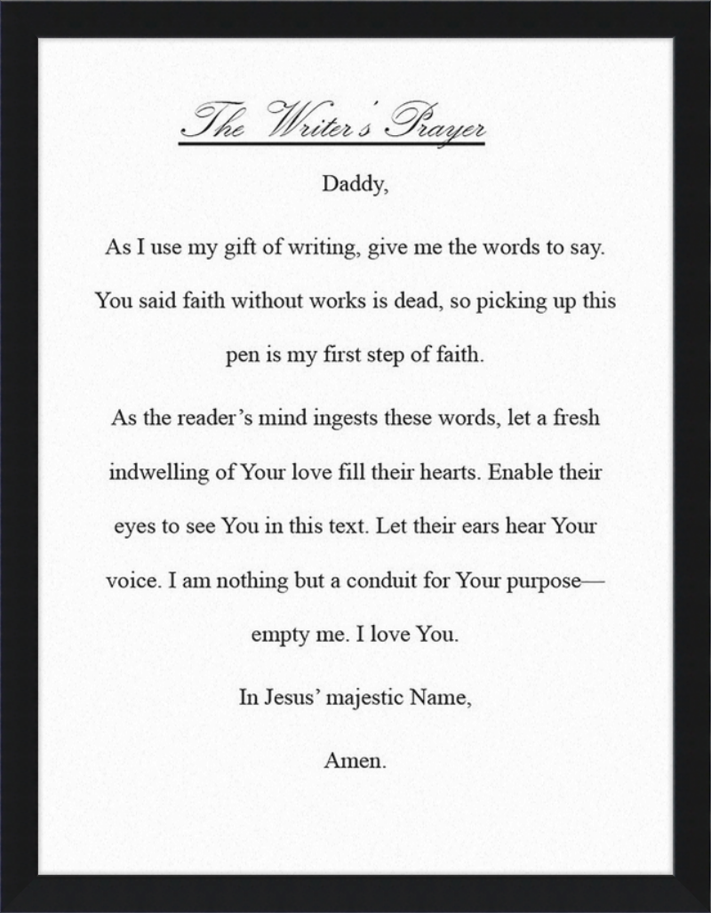 Writer's Prayer