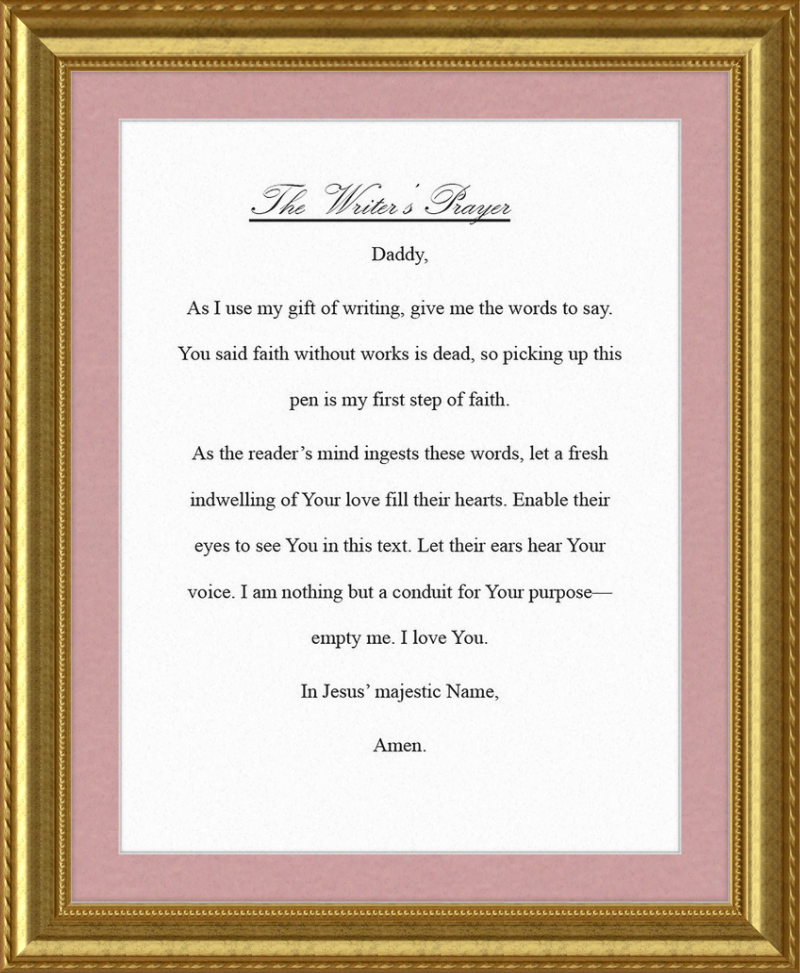Writer's Prayer