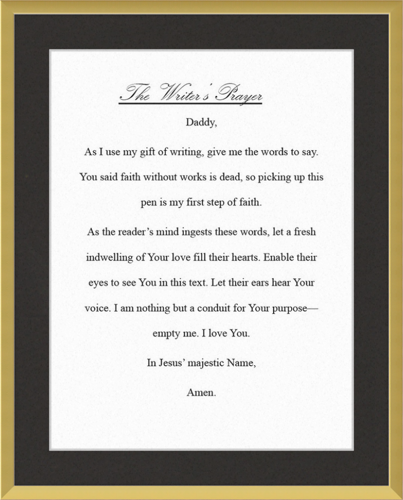 Writer's Prayer