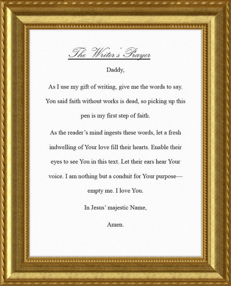 Writer's Prayer