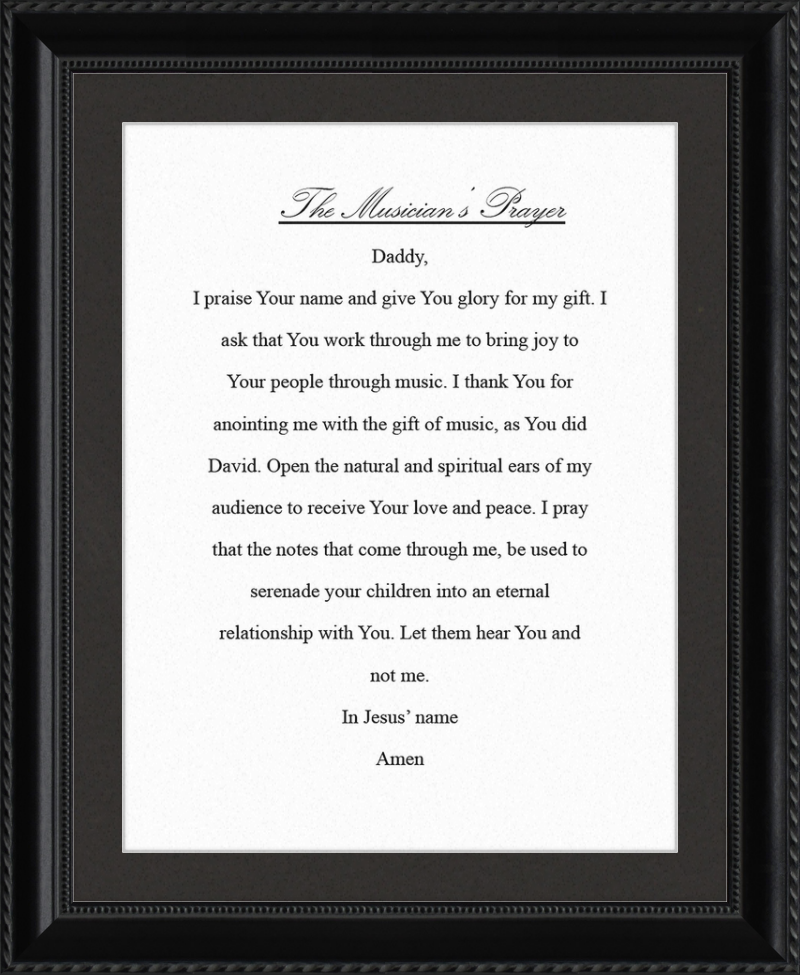 The Musician's Prayer
