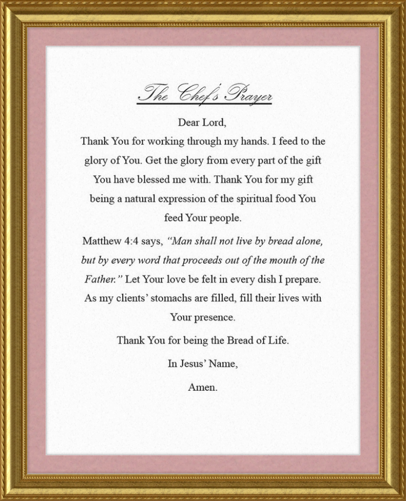Chef's Prayer