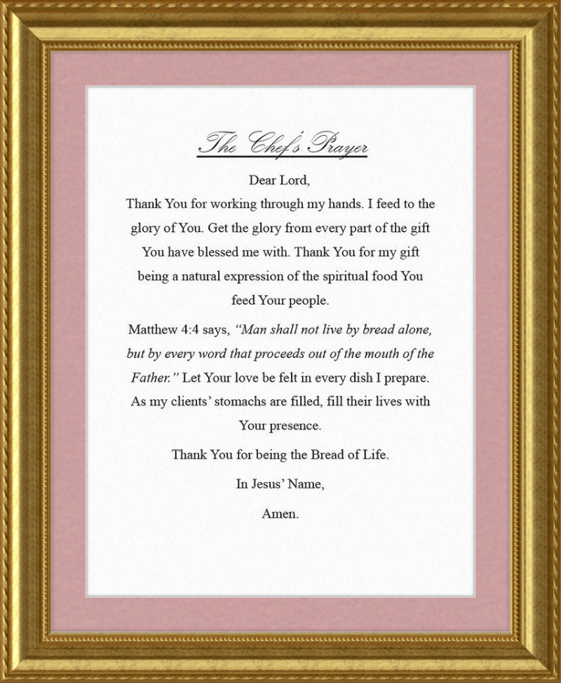 Chef's Prayer