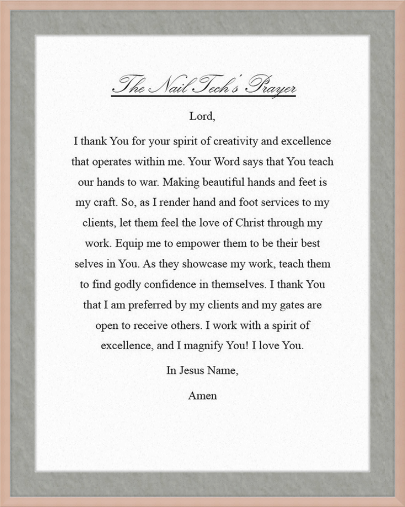 Nail Tech's Prayer