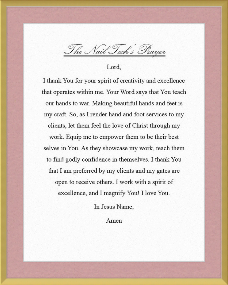 Nail Tech's Prayer